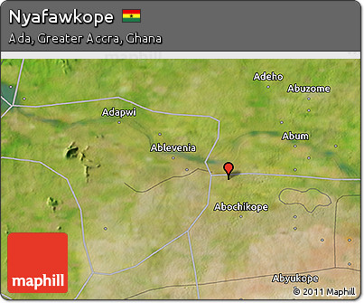 Satellite 3D Map of Nyafawkope