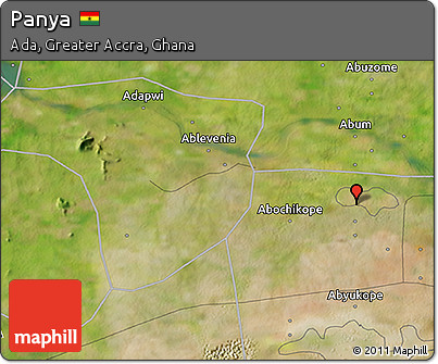 Satellite 3D Map of Panya