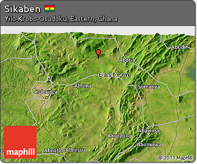 Satellite 3D Map of Sikaben
