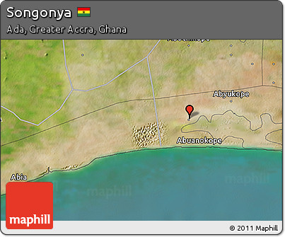 Satellite 3D Map of Songonya