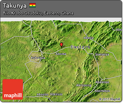 Satellite 3D Map of Takunya