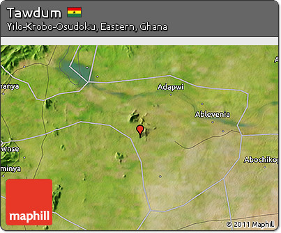 Satellite 3D Map of Tawdum