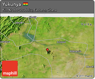 Satellite 3D Map of Yukunya
