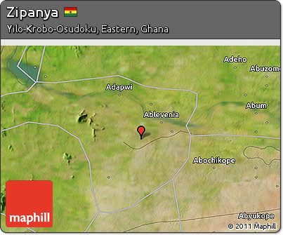 Satellite 3D Map of Zipanya