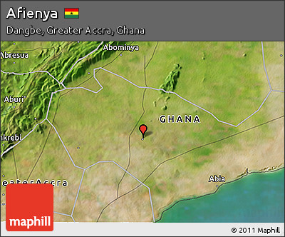 Satellite 3D Map of Afienya