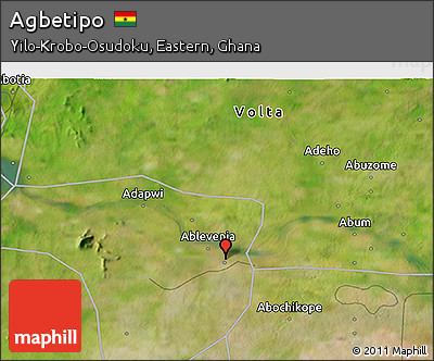 Satellite 3D Map of Agbetipo
