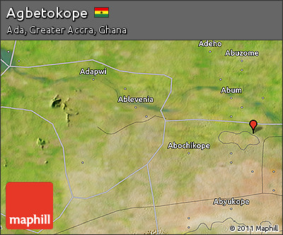 Satellite 3D Map of Agbetokope