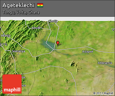 Satellite 3D Map of Ageteklechi