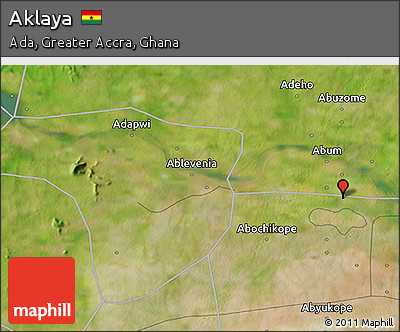 Satellite 3D Map of Aklaya