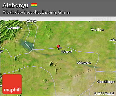Satellite 3D Map of Alabonyu