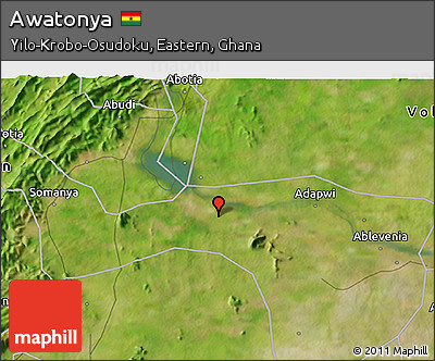 Satellite 3D Map of Awatonya
