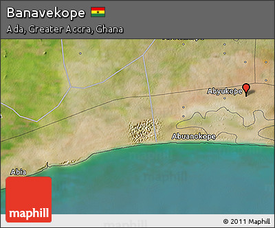 Satellite 3D Map of Banavekope