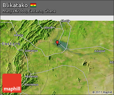 Satellite 3D Map of Blikatako