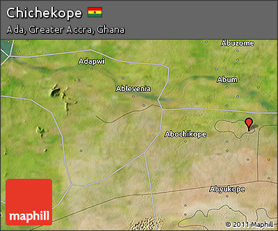 Satellite 3D Map of Chichekope
