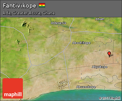 Satellite 3D Map of Fantivikope