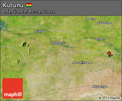 Satellite 3D Map of Kutunu