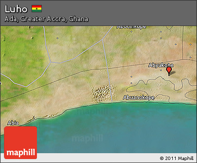 Satellite 3D Map of Luho