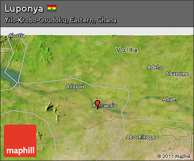 Satellite 3D Map of Luponya