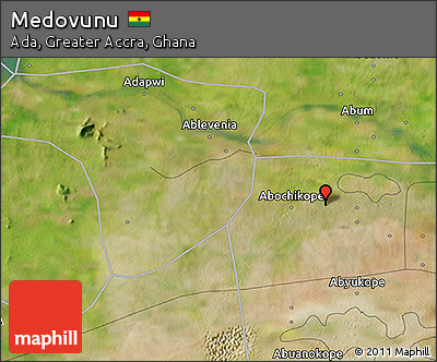 Satellite 3D Map of Medovunu
