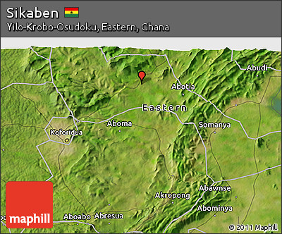 Satellite 3D Map of Sikaben