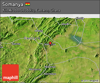 Satellite 3D Map of Somanya