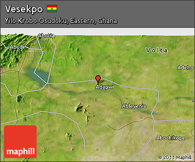 Satellite 3D Map of Vesekpo