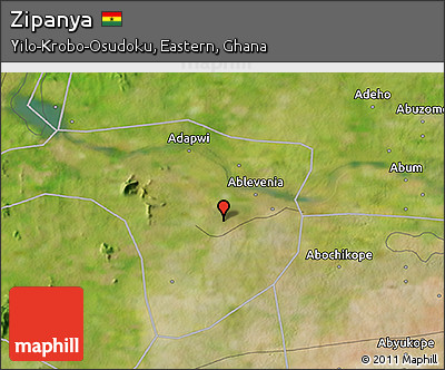 Satellite 3D Map of Zipanya