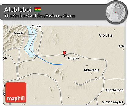 Shaded Relief 3D Map of Alablaboi