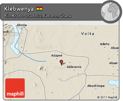 Shaded Relief 3D Map of Klebwenya