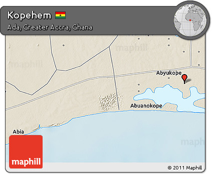 Shaded Relief 3D Map of Kopehem