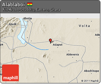 Shaded Relief 3D Map of Alablaboi
