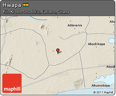 Shaded Relief 3D Map of Hwapa