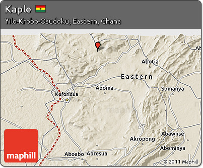 Shaded Relief 3D Map of Kaple