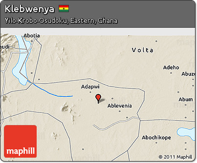 Shaded Relief 3D Map of Klebwenya