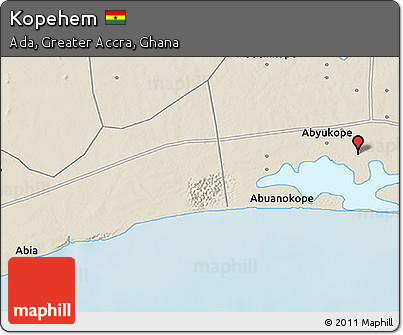 Shaded Relief 3D Map of Kopehem