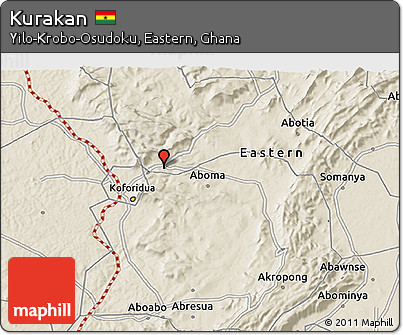 Shaded Relief 3D Map of Kurakan