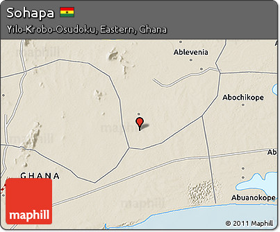 Shaded Relief 3D Map of Sohapa
