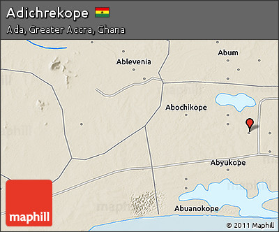 Shaded Relief 3D Map of Adichrekope