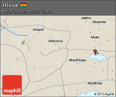 Shaded Relief 3D Map of Hlove