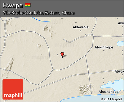 Shaded Relief 3D Map of Hwapa