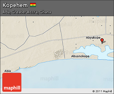 Shaded Relief 3D Map of Kopehem