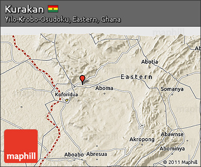 Shaded Relief 3D Map of Kurakan