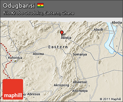 Shaded Relief 3D Map of Odugbarisi