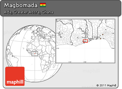 Blank Location Map of Magbomada