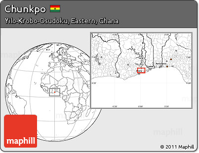 Blank Location Map of Chunkpo