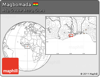 Blank Location Map of Magbomada