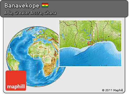 Physical Location Map of Banavekope