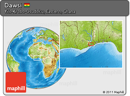 Physical Location Map of Dawsi