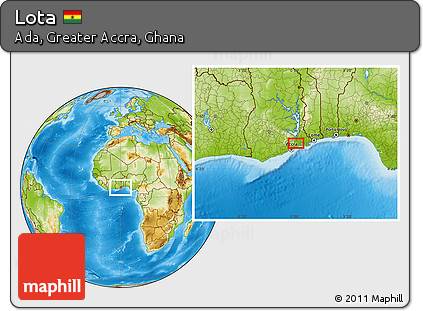 Physical Location Map of Lota
