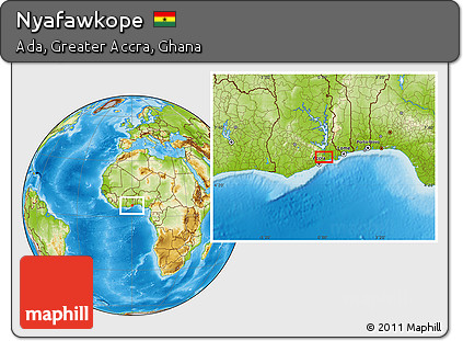 Physical Location Map of Nyafawkope